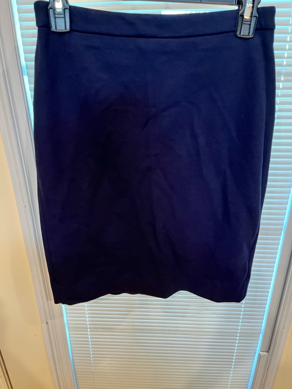 J. Crew Navy Pencil Skirt - Classic Tailored Shape